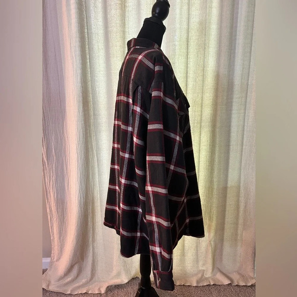 Vintage Wrangler Plaid Sherpa Lined Shacket - Picture 4 of 4